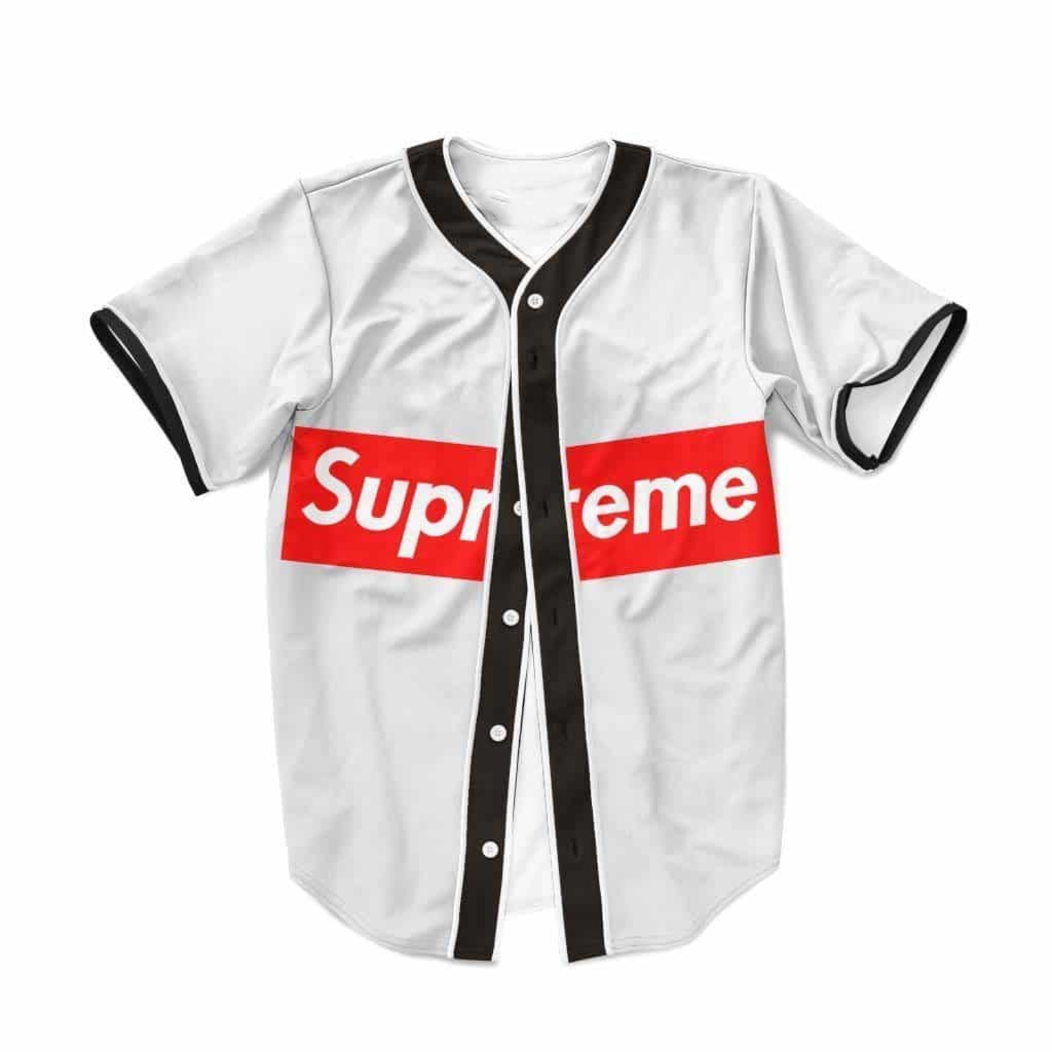 White Supreme Style Baseball J - Supreme Brand Streetwear recension och pris