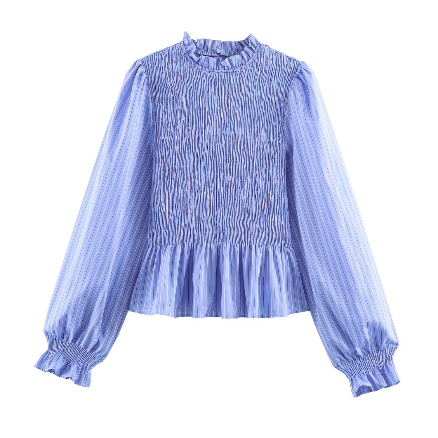 Brand Plaid Ruffle Blouses for - Streetwear Brand England recension och pris