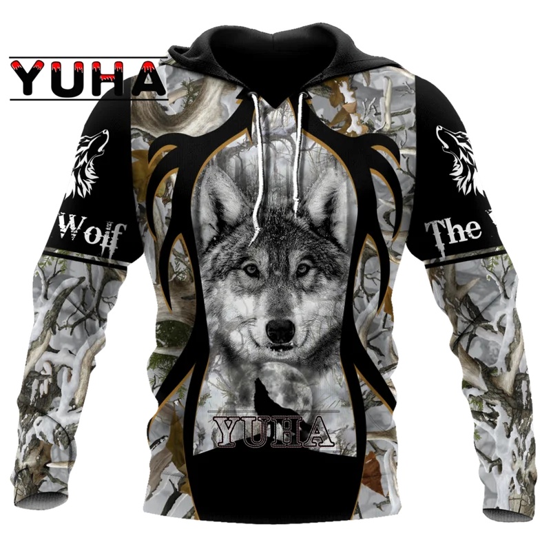 Wolf Printed Hoodies Men 3d Ho - Streetwear Brand Tracksuit recension och pris