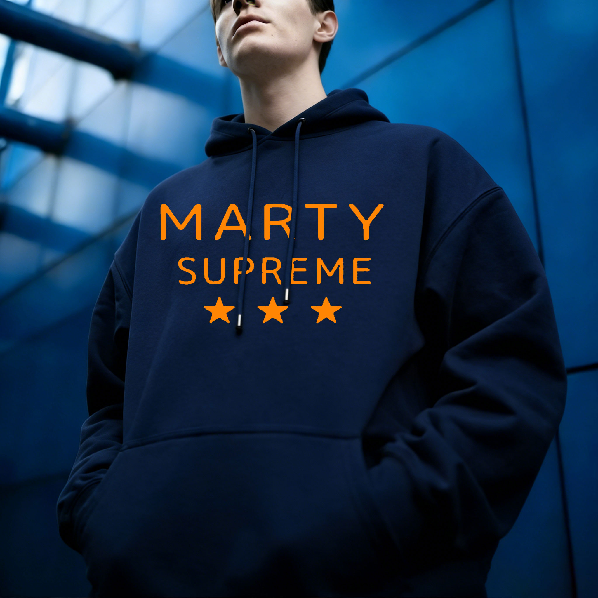 Timothée Chalamet Orange Hoodi - Supreme Brand Streetwear recension och pris