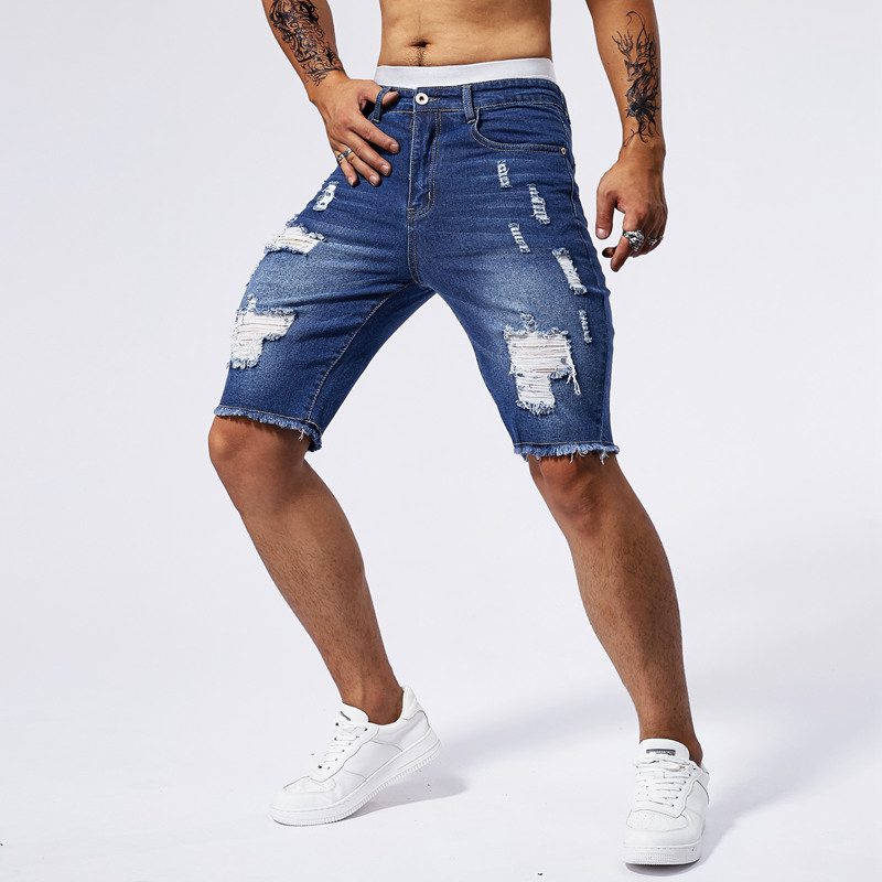 2025 Summer New Men's Ripped D - Streetwear Brand New recension och pris