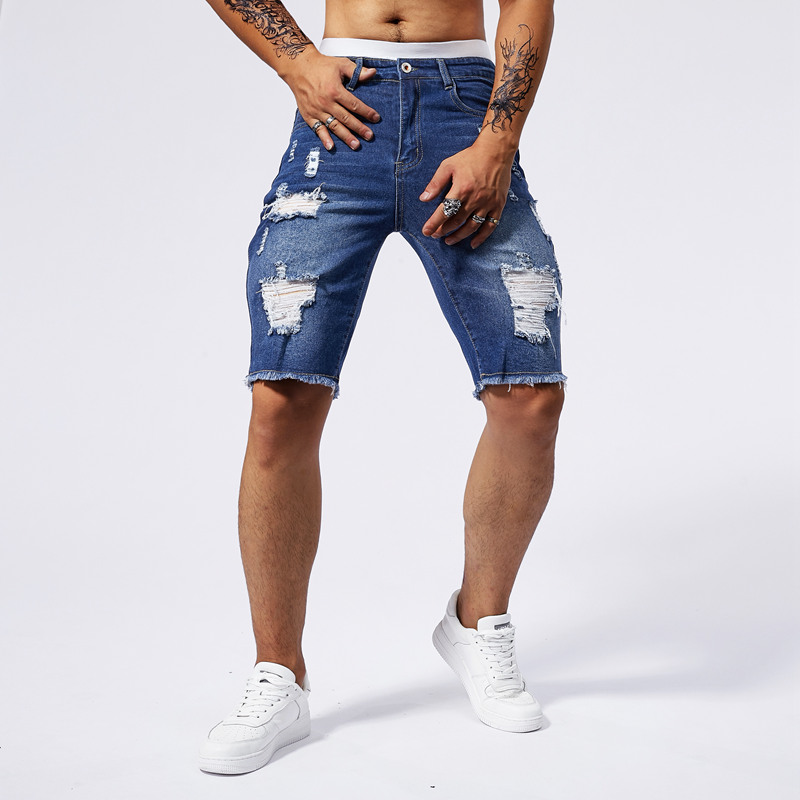 2025 Summer New Men's Ripped D - Streetwear Brand New recension och pris