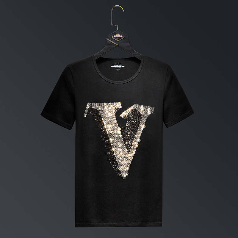 2025 Letter Rhinestones T Shir - Streetwear Brand England recension och pris