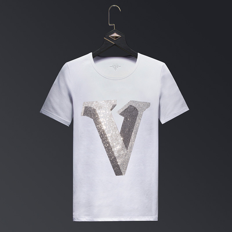 2025 Letter Rhinestones T Shir - Streetwear Brand England recension och pris