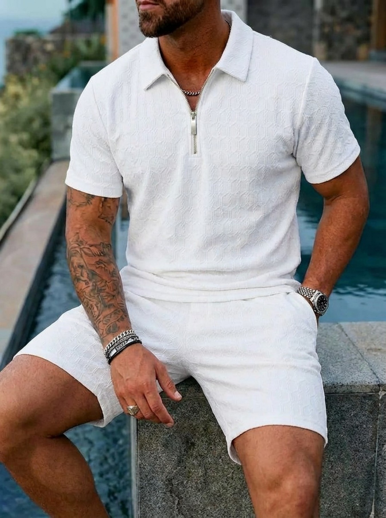 Summer New Men's Fashion Zippe - Streetwear Zipper recension och pris