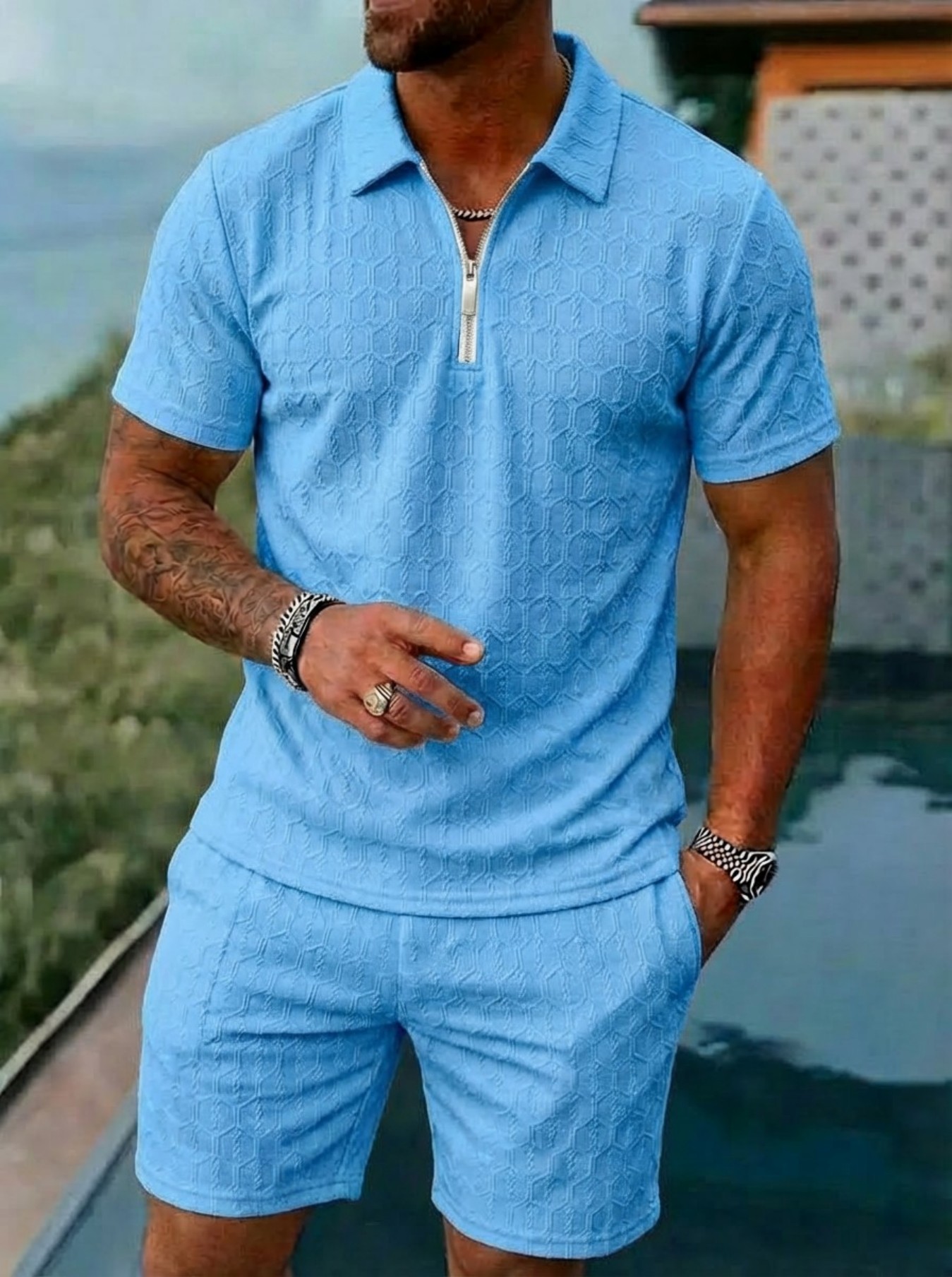 Summer New Men's Fashion Zippe - Streetwear Zipper recension och pris