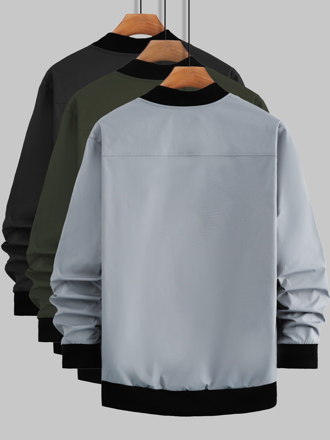 Men's zip-up baseball jacket,  - Streetwear Zipper recension och pris