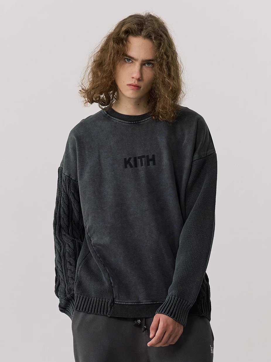 Thickened Washed Knitted Sweat - Kith Sweater Knit recension och pris