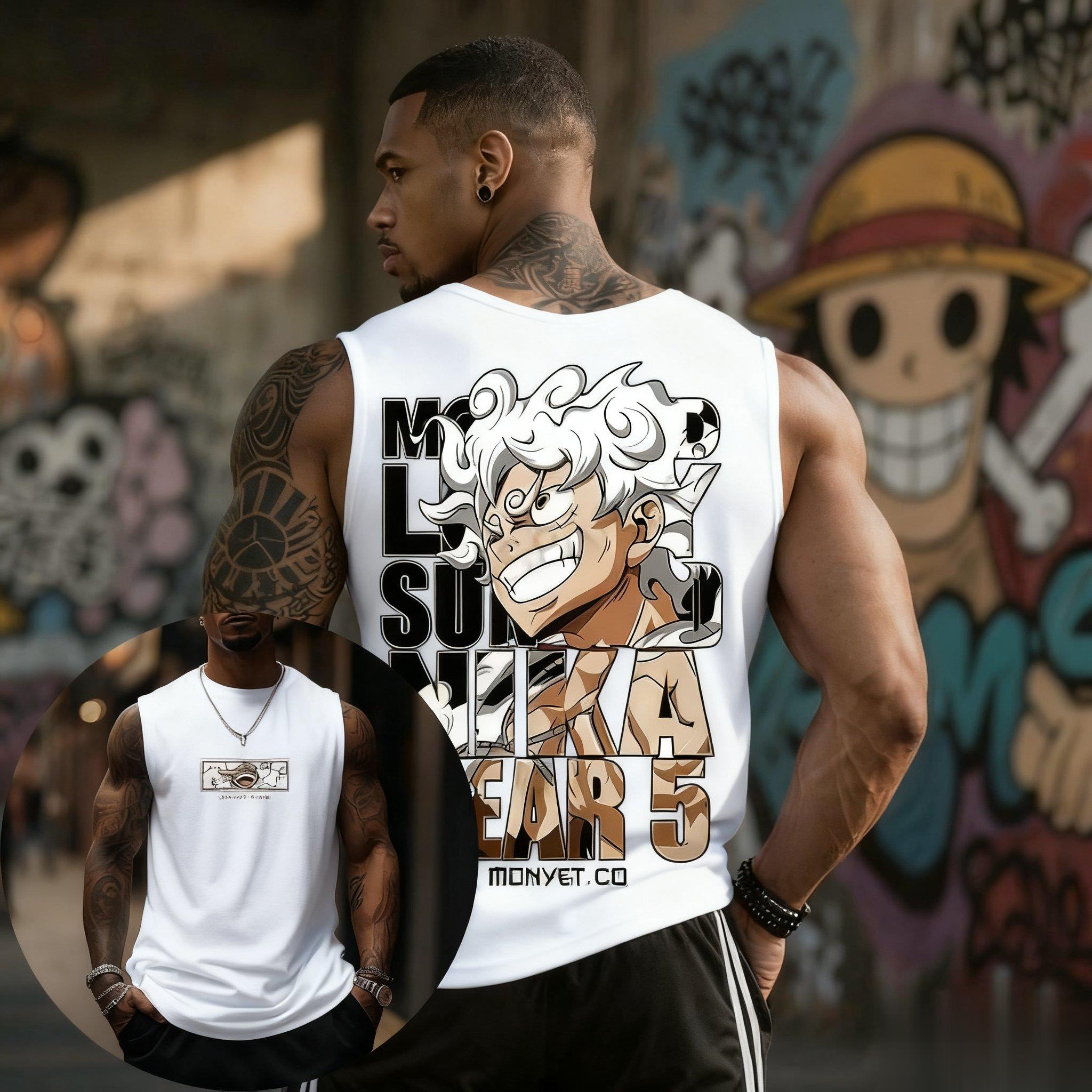 One Piece Luffy Gear 5 Tank To - Streetwear Brand In Japan recension och pris