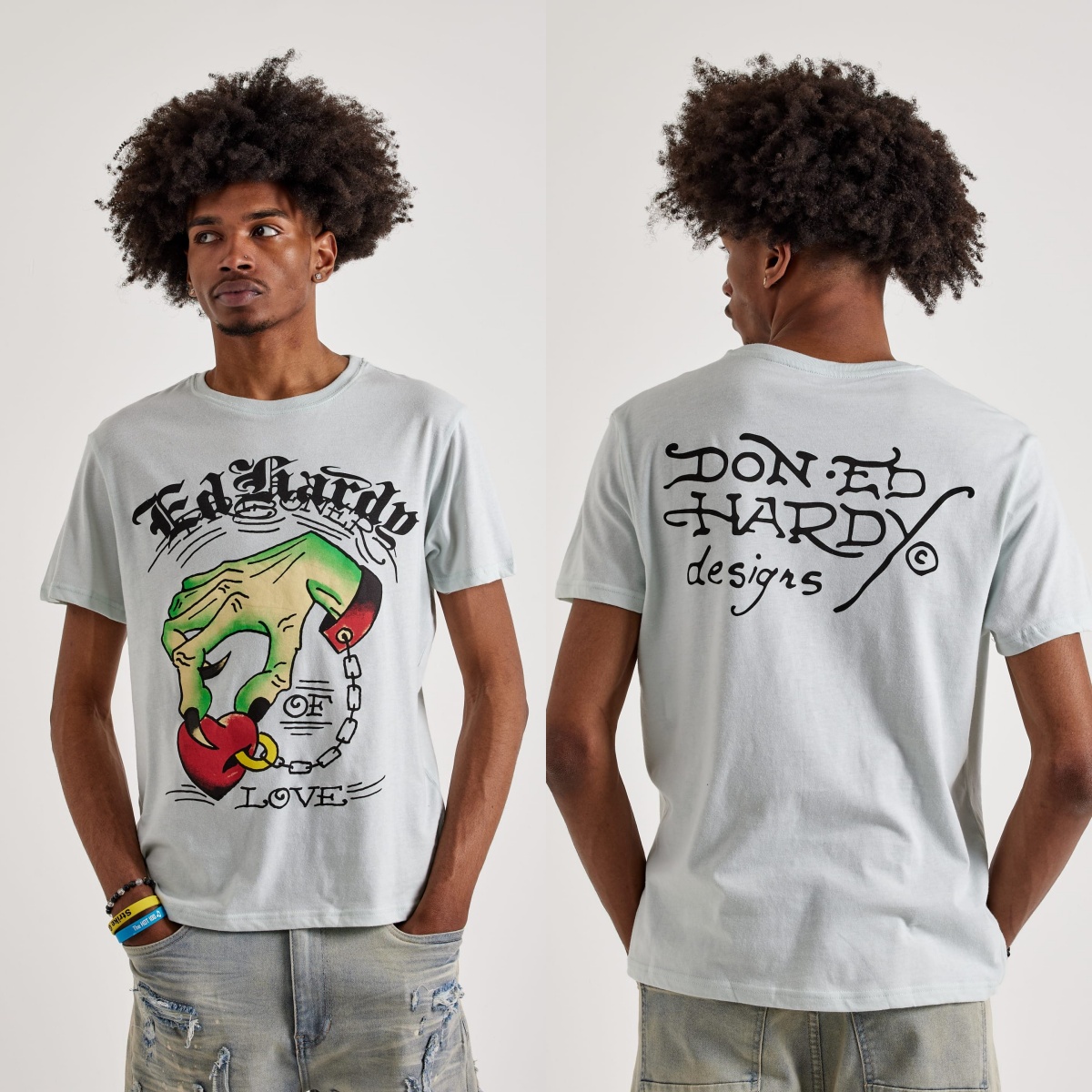 Heart Hand Ed Retro Tattoo Art - Streetwear Brand Heart recension och pris