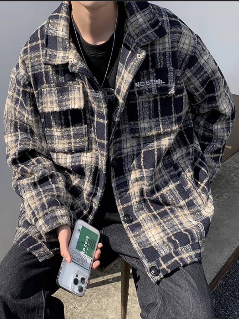 Men's Thick Shirts Jacket Autu - Streetwear Brand England recension och pris